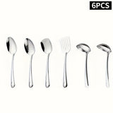 6 pieces, Silvery