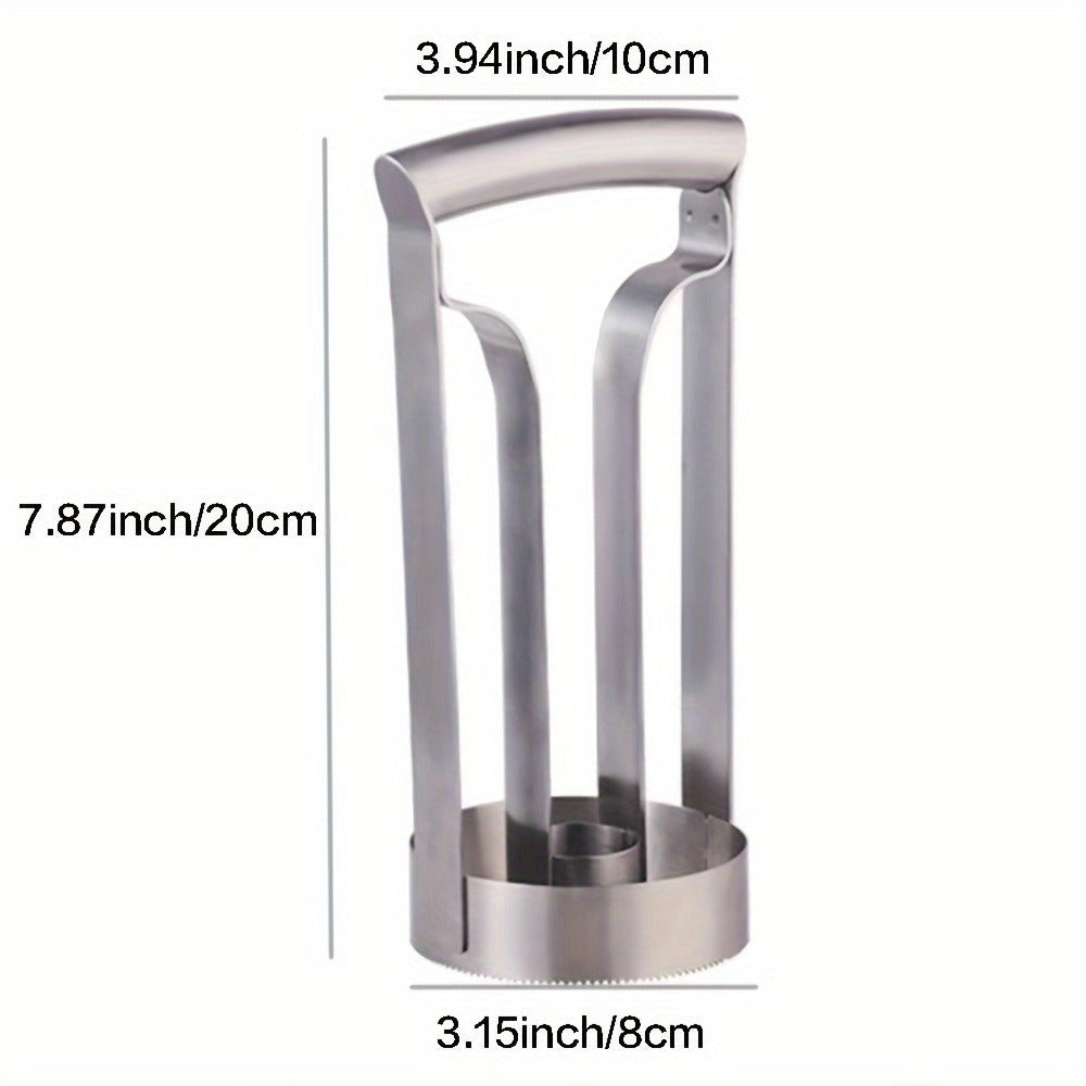Pineapple Corer Slicer Stainless Steel – Easy One-Step Pineapple Cutter with Comfortable Grip for Home Kitchen Restaurant Use, Removes Core & Slices into Rings (1pc / 2pcs)