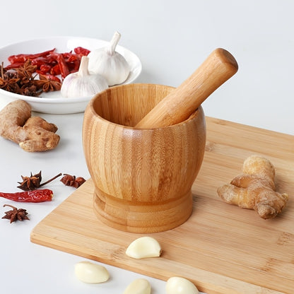 Garlic Crusher Grinding Bowl Food-Grade Multi-Functional Mortar for Garlic, Herbs & Pepper – Easy to Clean Durable Kitchen Tool