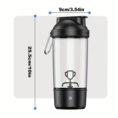 Electric Protein Shaker Bottle 24oz USB Rechargeable Self Stirring Blender Cup BPA Free Portable Gym Mixer for Protein Shakes Meal Replacements Fitness Gift