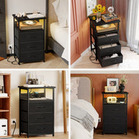 1pc-Black-3Draws(With LED)