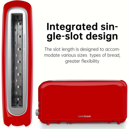 2-Slice Toaster – 6 Shade Settings, Cancel, Reheat & Defrost Functions, Removable Crumb Tray, 750W Compact Design for Bread, Waffles & Bagels, Available in Red, White, Black, Yellow, Pink & Blue