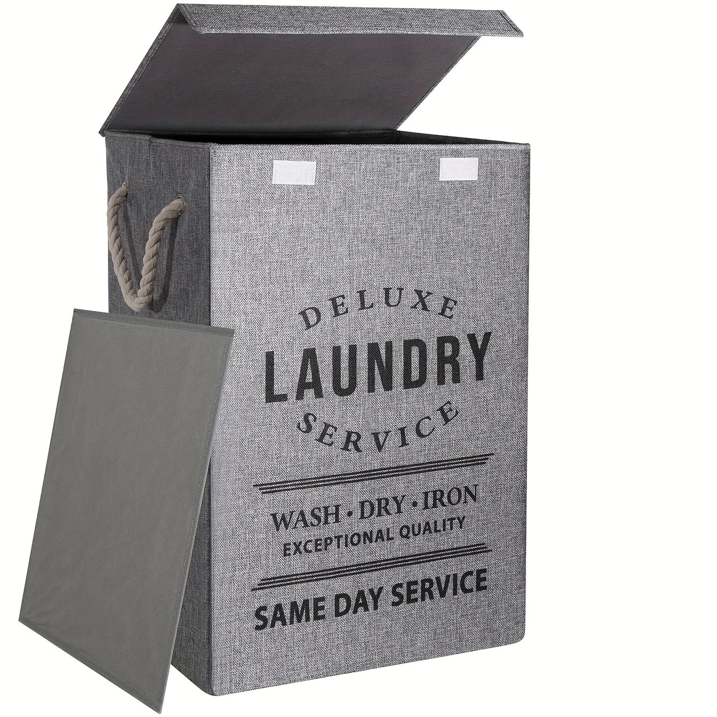 Collapsible Laundry Hamper with Lid – 22.45 Gallon Large Foldable Laundry Basket Bin for Clothes, Bedroom Organizer & Toy Storage – Black, Gray, 1-Pack & 3-Pack Options
