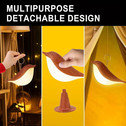 Magpie Bird Desk Lamp 2 Pack 16 Color Dimmable Cordless Night Light USB Charging Touch Control with Aromatherapy Diffuser Function for Bedroom Valentine Gift Festival Home Decor