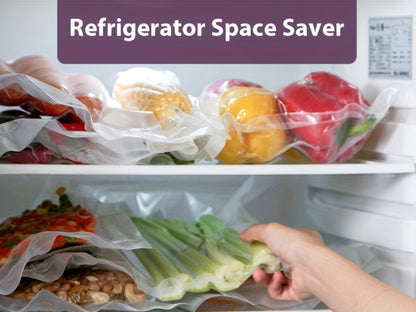 Vacuum Sealer Machine 8-in-1 – 65Kpa Food Sealer with Cutter, Accessory Hose, 10 Bags Included, Stainless Steel, External Vacuum Port for Food Storage, Sous Vide & Meal Prep