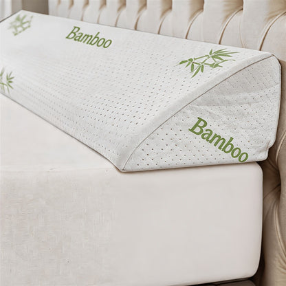 Bed Wedge Pillow Bed Gap Filler - Memory Foam Mattress Wedge Headboard Pillow for Sleeping, Backrest & Post-Surgery Support