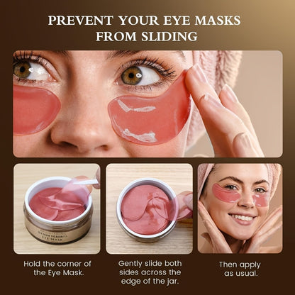 Caffeine Eye Masks with Collagen for Dark Circles & Puffiness – Hydrating Under Eye Patches, Hypoallergenic Mild Formula, Unisex, Suitable for All Skin Types, 60 or 120 Count