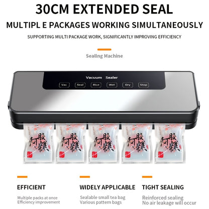 Vacuum Sealer Machine 65KPA – 6-in-1 Automatic Food Sealer with 50 Bags, Dry Moist Modes, Sous Vide Compatible, Food Preservation System for Home Kitchen, Easy Clean