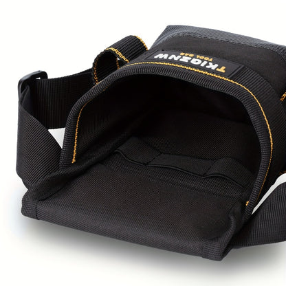 Tool Belt Pouch Heavy Duty Electrician | Adjustable Strap Multi-Compartment Organizer with Zipper | Professional Tool Bag for Plumbers Mechanics Electricians Equipment Storage