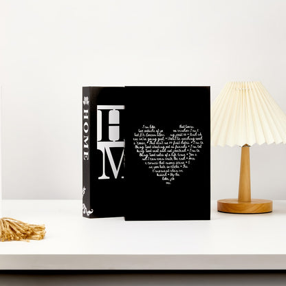 Faux Books Decor Set of 3, Fake Decorative Books for Home Decor Shelf Styling, Industrial Style Artificial Book Props, Modern Minimalist Bookshelf Decoration for Living Room Office