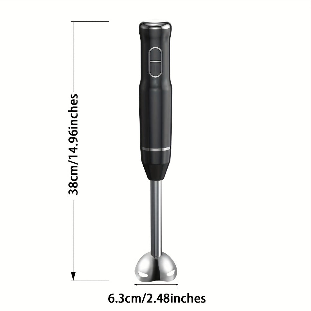 Immersion Blender 400W Handheld Stick Mixer with 2 Speeds & Turbo Mode 304 Stainless Steel Blades – Corded Hand Blender with Detachable Base for Soup Smoothie Puree Baby Food