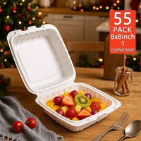 8 Inch 1 Compartment [55 Pack]