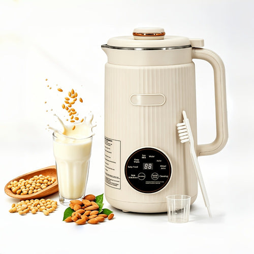 Nut Milk Maker Machine 27oz - Automatic Plant-Based Milk Blender One-Touch for Homemade Almond Oat Soy Coconut Milk - Self-Cleaning High Capacity Countertop Blender Vegan Dairy-Free Milk Maker