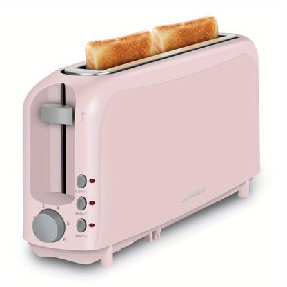 2-Slice Toaster – 6 Shade Settings, Cancel, Reheat & Defrost Functions, Removable Crumb Tray, 750W Compact Design for Bread, Waffles & Bagels, Available in Red, White, Black, Yellow, Pink & Blue