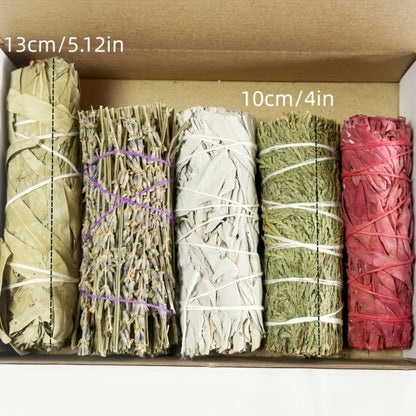 Aromatherapy Incense Sticks Kit – White Sage, Cedarwood, Dragon's Blood, Eucalyptus & Lavender | Spiritual Cleansing Gift Set for Meditation, Yoga, Energy Cleansing, Christmas & Holiday Gifting