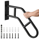 Black double-bar handrail