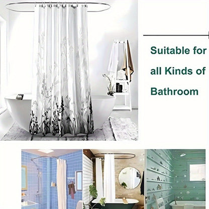 Lighthouse Shower Curtain Set with Ocean View Pattern – Nautical Bathroom Decor with Non-Slip Mat, Toilet Seat Cover & 12 Hooks for Apartment Hotel