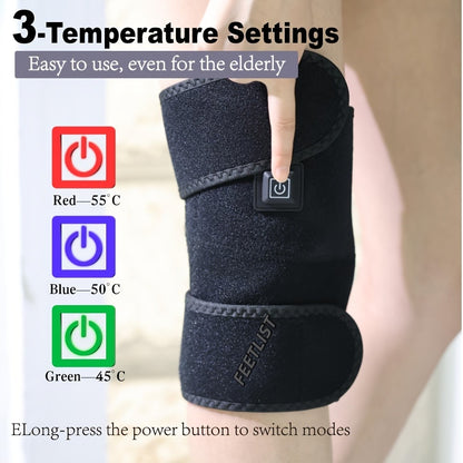 Knee Massager with Heat – 3-Level Heating Pad for Knee Pain Relief, Joint & Muscle Warmth, Anti-Slip Breathable Knee Brace for Men & Women