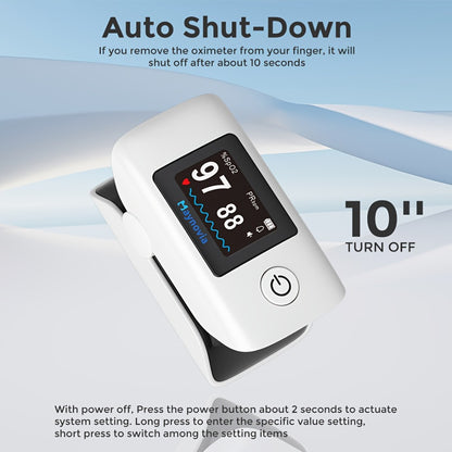 Blood Pressure Monitor Wrist Cuff with Oximeter Fingertip – Digital BP Machine Home Use, 120 Memory, Portable Case & Battery Included, Fully Automatic Hypertension Tracker