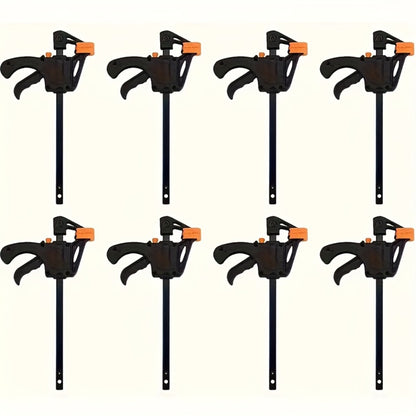 F Clamp Woodworking Quick Clamp Set Ratcheting Bar Clamp with Trigger Handle for Wood Glue DIY Projects