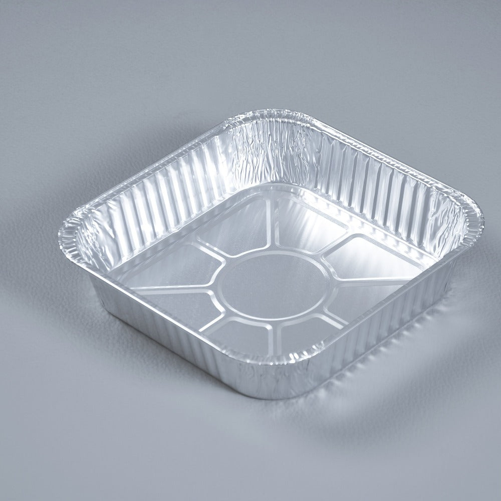 Aluminum Foil Pans 8x8 Inch 30 Pack with Lids Disposable Square Cake Pans – Baking Cooking Freezing & Meal Prep Containers, Stackable Foil Baking Pans for Brownies Lasagna