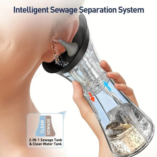 Earwax Removal Kit Pro with Visual Waste Tank – Interchangeable Nozzles, USB Rechargeable Ear Cleaner for Adults, Ear Scoop & Ear Washer Options
