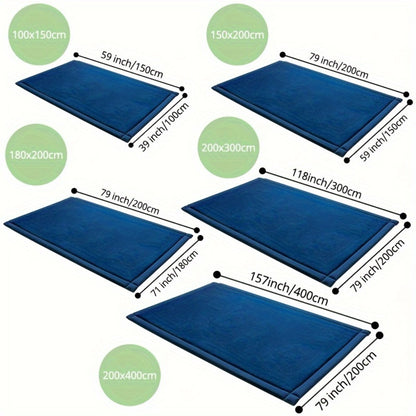 Tatami Floor Mat Thick Foam Padded Rug Coral Velvet Baby Play Mat Crawling Mat for Kids Nursery Playroom Living Room Yoga Mat Japanese Style Area Rug Non-Slip