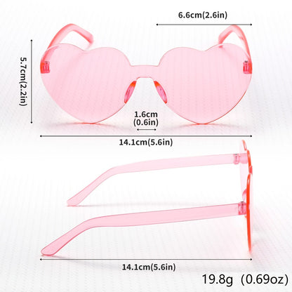 Heart Shaped Glasses 25 Pack Candy Color Party Sunglasses Bulk for Photo Booth Props, Birthday Wedding Bachelorette Bridal Shower Halloween Christmas Party Favors, Fun Novelty Eyewear