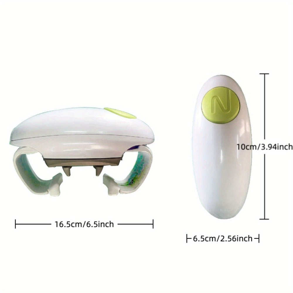 Electric Jar Opener for Elderly & Weak Hands – One-Touch Auto-Off, High Torque Battery-Powered Jar Lid Opener with Ergonomic Design for Kitchen