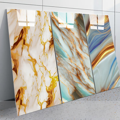 Self-Adhesive Waterproof PVC Wall Sticker 22pcs Peel and Stick Marble Boho Wallpaper 11.81x23.62in Oil Resistant for Kitchen Bathroom Living Room Bedroom Decor