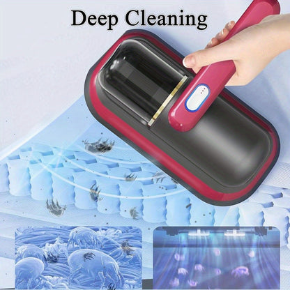 Cordless Mattress Vacuum Cleaner with Ultrasonic Heating & HEPA Filtration – Portable Bed Vacuum for Dust Mites, Pet Hair, Sofas, Upholstery & Carpets