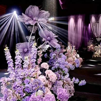 Artificial Silk Peony Flowers Giant Set of 3 Large Fake Flowers with Base & Branches for Wedding, Birthday Party, Home Decor & Window Display – 8 Colors