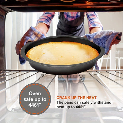 Nonstick Bakeware Set with Cooling Rack Cookie Sheet Cake Pans Loaf Muffin Pizza Pan Oven Safe Baking Pans Set for Kitchen 6 14 15 Piece