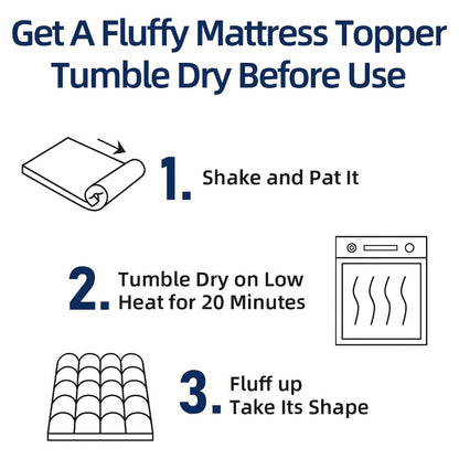 Cooling Mattress Topper Baffle Box Design Overfilled Down Alternative Pillow Top 6-8cm Plush Hotel Quality 8-21 Inch Deep Pocket Twin Full Queen King