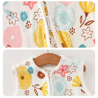 Baby Sleeping Bag 2/3pcs Two-Way Zip Wearable Blanket Anti-Kicking Swaddle 0-24 Months Boys Girls Lightweight Air-Conditioned Room