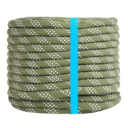 Double Braided Nylon Rope 1/2 Inch Heavy Duty Polyester – 100ft 150ft 200ft Multi-Color for Anchoring Towing Cargo Sailing Dock Lines & Outdoor Use