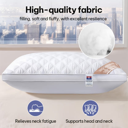 Queen Size Pillows for Side Sleepers – 800g Heavyweight Hotel Collection, Hypoallergenic Down Alternative, Ultra-Plush & Resilient, Machine Washable 20x30 Inches – Available in 1, 2 & 4 Pack (White/Gray)