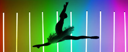RGB Tube Light with Stand – Smart App & Remote Control, Music Sync Color Changing, Timing, USB Powered for DJ Lighting, Photography, Dance Club, Game Room & Festival (1 or 2 Pack)