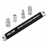 Ratchet wrench + adapter (black)