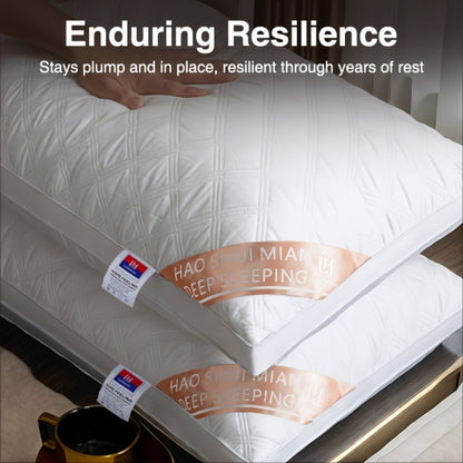 Queen Size Pillows for Side Sleepers – 800g Heavyweight Hotel Collection, Hypoallergenic Down Alternative, Ultra-Plush & Resilient, Machine Washable 20x30 Inches – Available in 1, 2 & 4 Pack (White/Gray)