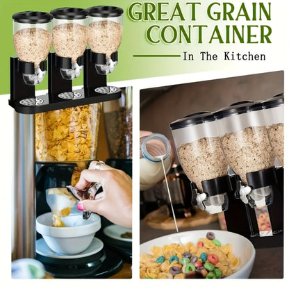 Dry Food Dispenser & Candy Organizer with Spoon Bowl Lid – Countertop Snack Container for Pantry Kitchen 17.5 Oz