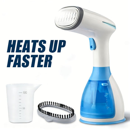 Handheld Garment Steamer 1800W – Fast Heat-Up Clothes Steamer with 3 Steam Settings, 10oz Water Tank & 9.8ft Cord – Portable Travel Wrinkle Remover Safe for All Fabrics (Blue & Green)