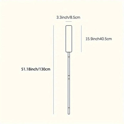 Dust Removal Brush Set of 6 with 5 Interchangeable Heads Washable Under Bed Furniture Sofa Floor Cleaning Brush Kit Soft Durable Extendable Gap Duster for Home