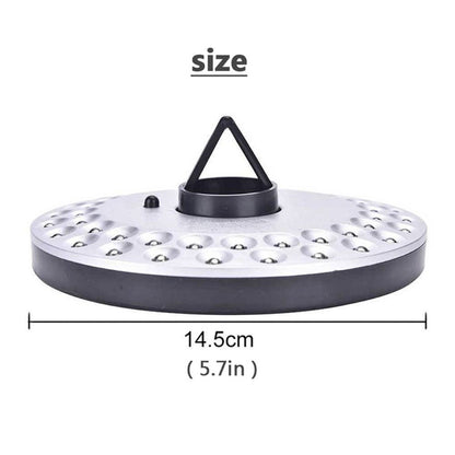 Patio Umbrella Light Battery Powered 48 LED – 3 Brightness Modes Portable Outdoor Camping Light with Hook | 30-Hour Runtime for Patio, Garden, Beach, Tent & BBQ | Emergency Lantern Pole Light Gray