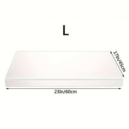 Acrylic Cutting Board Large Anti-Slip 17x23 Inch – Clear & Black Countertop Protector for Kitchen & Restaurant – Food Safe Non-Slip Chopping Board for Fruit, Meat & Meal Prep