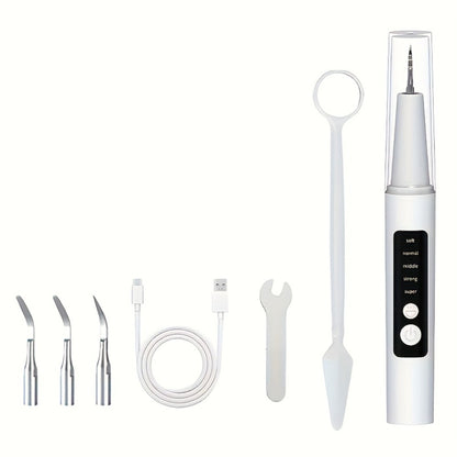 Electric Water Flosser with 5 Cleaning Modes - Portable Oral Irrigator with LED Light, 2 Replacement Heads & Travel Case - Water Pick Teeth Cleaner for Home & Travel Use