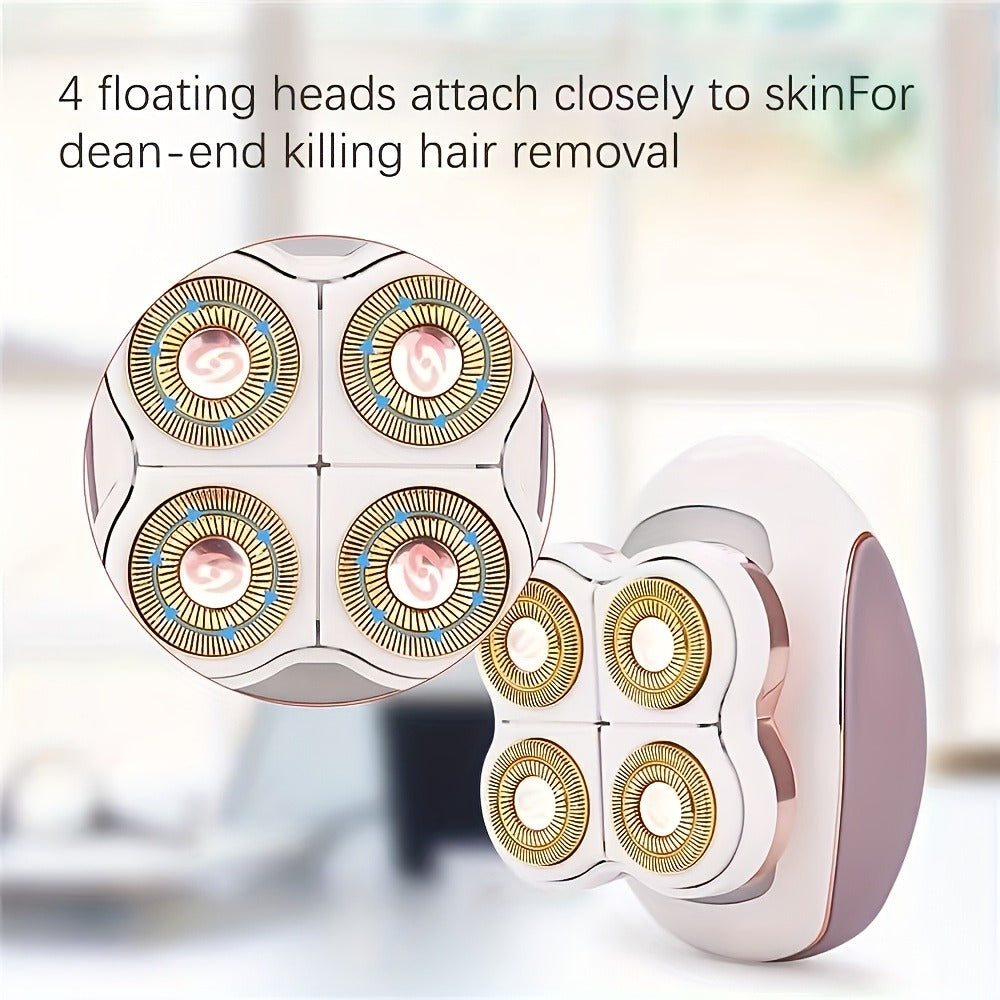 Electric Hair Remover for Women Portable Body Shaver USB Rechargeable Painless Hair Removal for Face Arms Legs Underarms Bikini Area Compact Travel Home Use Pink