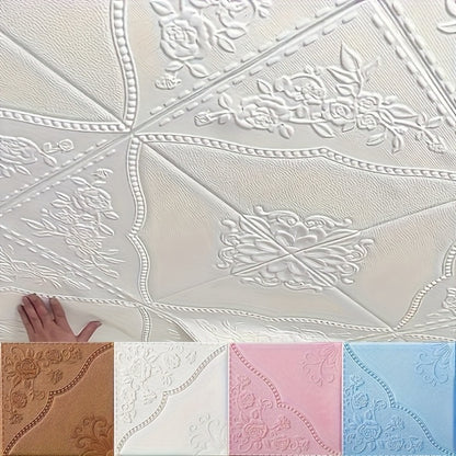 Peel and Stick Tile Stickers 13.78x13.78in Self-Adhesive Glam Plaid Pattern Wall Tiles for Kitchen Bathroom Living Room – 50pcs PVC Waterproof Removable Backsplash Decor