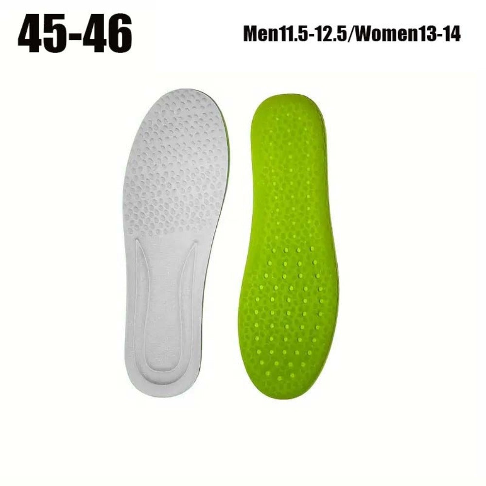 Shoe Insoles for Men & Women - 4 Pairs Cushioning Inserts Ultra-Soft Foam Footbed, Sweat-Proof Arch Support, Cloud Feel Comfort for Sneakers, Boots & Casual Shoes (Sizes 35-46)