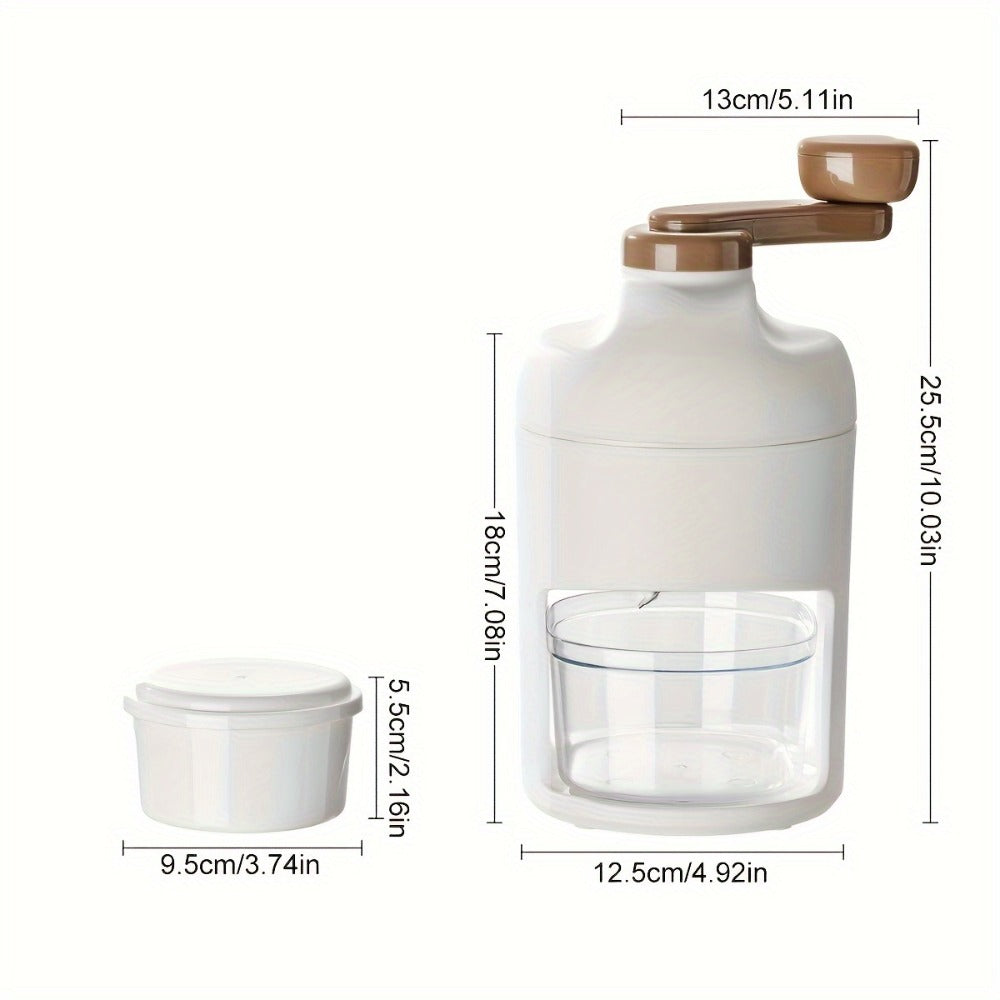 Manual Ice Shaver Machine – Hand-Powered Snow Cone Maker & Ice Crusher, BPA-Free, Portable for Home, Parties, Picnics & BBQs, Includes Ice Cube Trays, Easy to Use Shaved Ice Maker for Kids & Adults